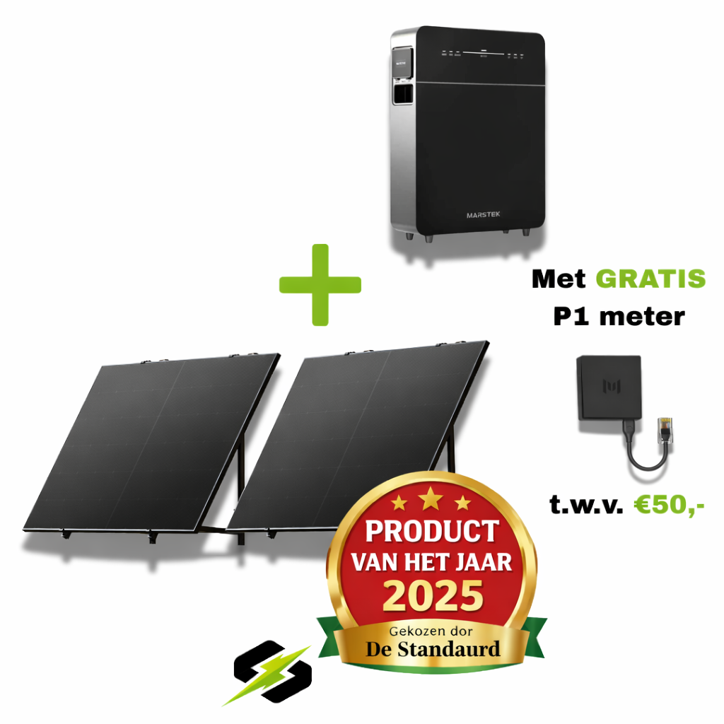 PLUG & PLAY ZONNEPANELEN SET 860W + MARSTEK VENUS E 5 KWH THUISBATTERIJ