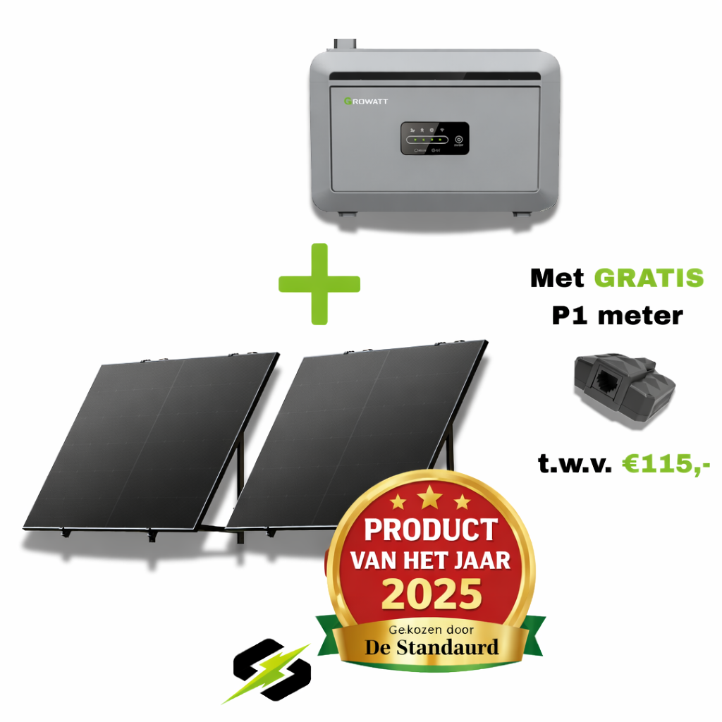 PLUG & PLAY ZONNEPANELEN SET 920W + GROWATT NEXA 2 KWH THUISBATTERIJ