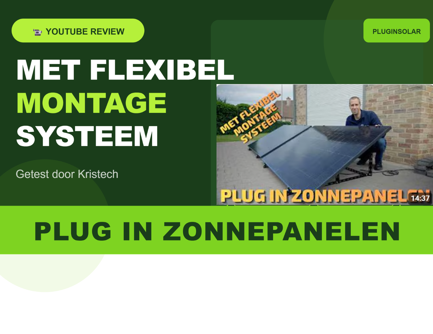 (VIDEO) Kristech testte onze Plug & Play zonnepanelenset en dit is zijn eerlijk oordeel