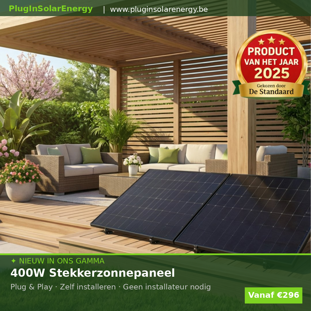 Nieuw: Plug & Play Zonnepaneel 400W — ook als enkelvoudig paneel!