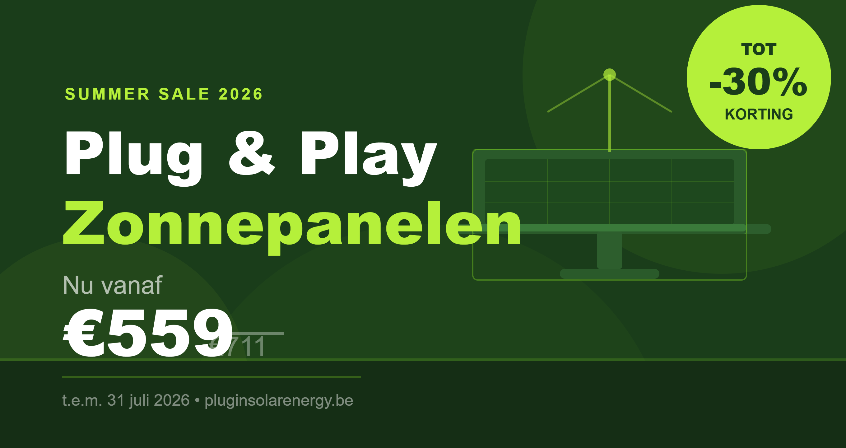 Summer Sale: Plug & Play Zonnepanelen Nu Vanaf €559 | PlugInSolarEnergy