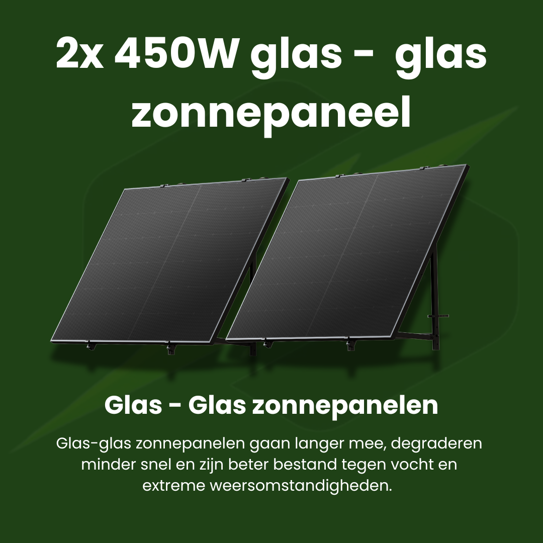 PLUG & PLAY ZONNEPANELEN SET 2 PANELEN