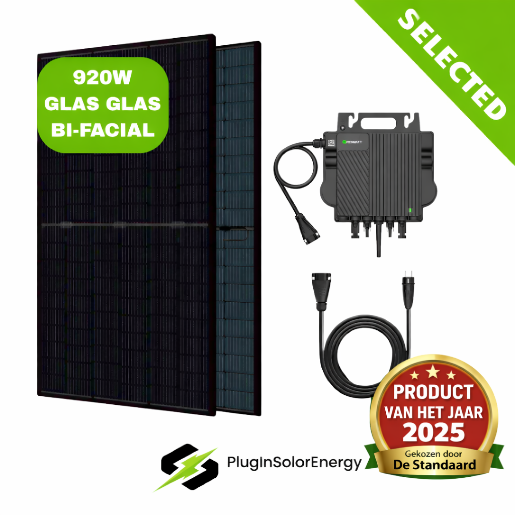 PLUG & PLAY ZONNEPANELEN SET  2 PANELEN - 920 WP SELECTED