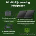 PLUG & PLAY ZONNEPANELEN SET 2 PANELEN