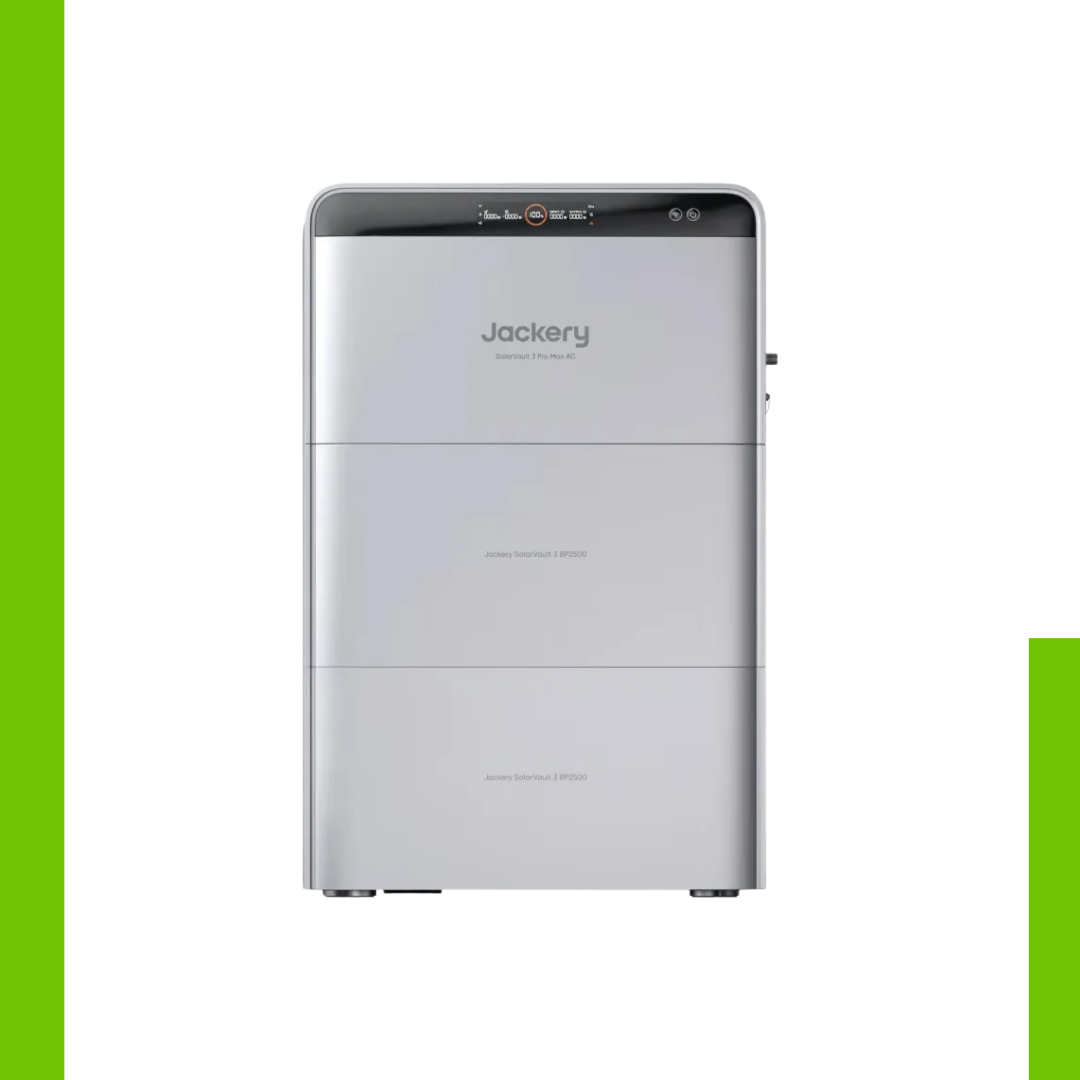 THE JACKERY SOLARVAULT MAX AC 2,5 KWH PLUG & PLAY BATTERIJ